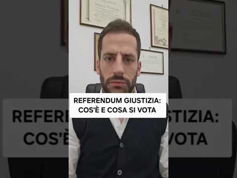 Video REFERENDUM GIUSTIZIA: cos'è e cosa si vota #shorts