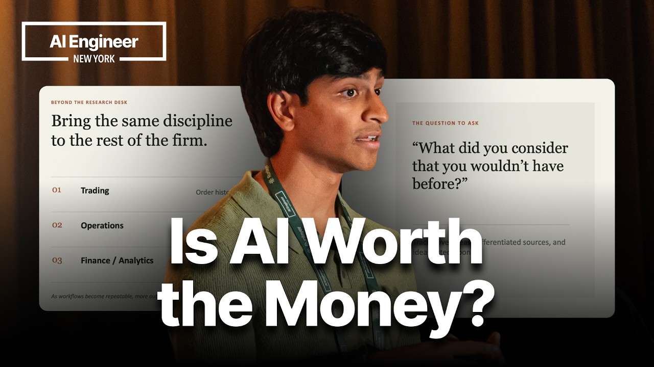 Proving Alpha: How a Hedge Fund Measures AI's ROI - Hari Kumar, Contour Asset Management thumbnail