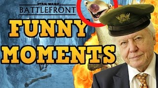 DAVID ATTENBOROUGH?! Star Wars Battlefront FUNTAGE (Funny Moments Montage) #4