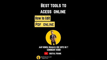 How to edit pdf online | pdf ko online kaise edit kre