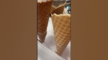 Making Waffle Cones #shorts #wafflecones  #icecreamcones