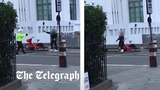 video: Watch: Man arrested after pointing ‘replica gun’ at police in Camden