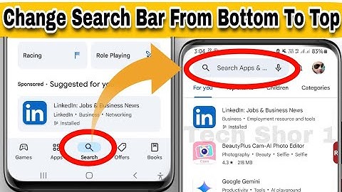 How to Change Play Store Search Bar From Bottom to Top | Play Store Search Bar Not Showing On Top