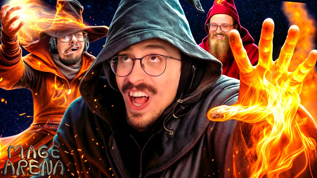 EU RECOMENDEI ESSE JOGAÇO! MAGOS POR MICROFONE! - MAGE ARENA com COLEGAS!