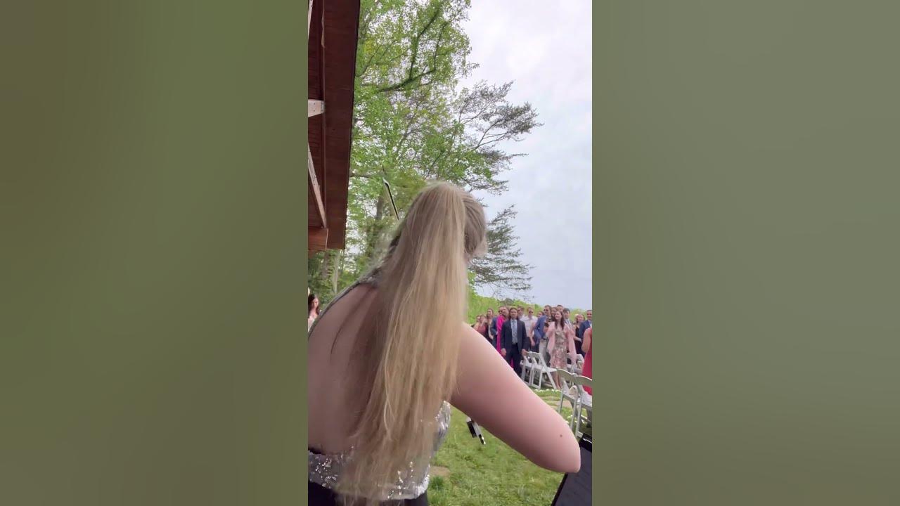 “My fiancé is a big LOTR fan. Can I walk down the aisle to “Concerning Hobbits?”  #violin #wedding