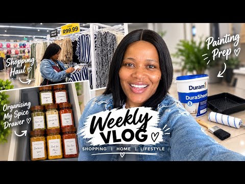 WEEKLY VLOG | Shopping, Organising My Spice Drawer, Home Updates & Getting Ready to Paint