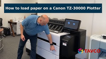 How to Change Paper on Canon TZ 30000 Plotter