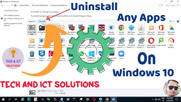 How to Uninstall Programs in Windows 10 | Uninstall Apps on Windows 10 | 2022 |