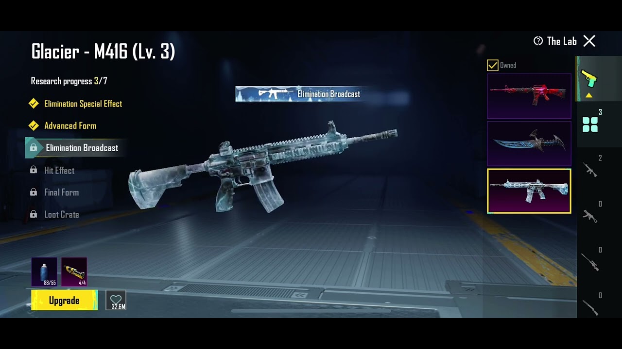 M4 glacier upgrade | pubg mobile | glacier M416 - YouTube