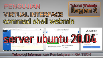 Pengujian Virtual Interface Menggunakan Comman Shell Webmin ||Dedicated Server || Tutorial Bagian 3