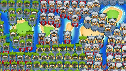 Over 110 T2 Monkey Subs  / Bloons TD 6
