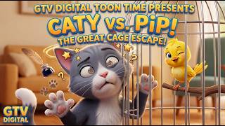 CATY vs. PIP! 🐱🐣 The Great Cage Escape | GTV Digital Toon Time (Official Cartoon)