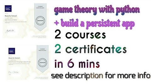 game theory + app building coursera course answers