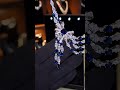 Omnia Mawada Blue Bridal Full Set with Elegant Bow-Accent Design and High-Quality Zircon Stones in