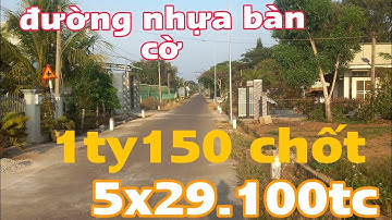 siêu phẩm ngộp. mặt tiền đường nhựa bàn cờ thông tứ hướng. 5x29.100tc giá chỉ 1ty150 quá rẻ