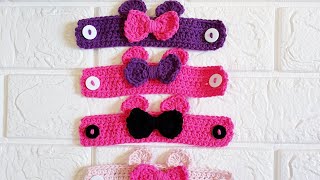 كروشيه دعامة ماسك أو كمامة ميكى ماوس للأطفال crochet Mickey mouse ear saver for kids