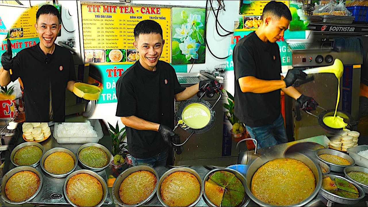 Thanh niên trổ tài vừa nướng bánh vừa nhún nhảy không được ở không dù chỉ vài giây