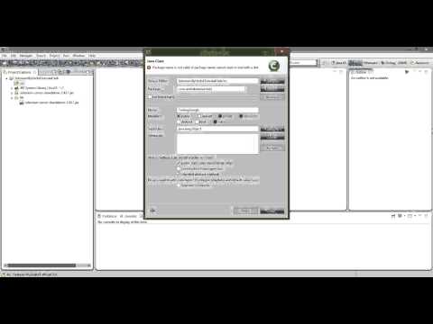 Creating a Selenium Java Class file using Eclipse