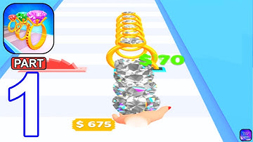 Gem Stack - Gameplay Walkthrough Part 1 Levels 1-10 (iOS,Android Gameplay)