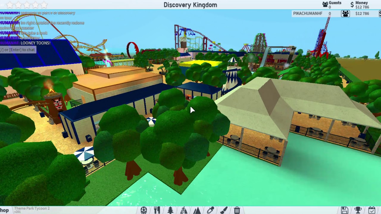 Roblox Theme Park Tycoon 2 Six Flags Discovery Kingdom Showcase Part 2 Youtube - robloxtheme park tycoon 2 ep1playing with hacks