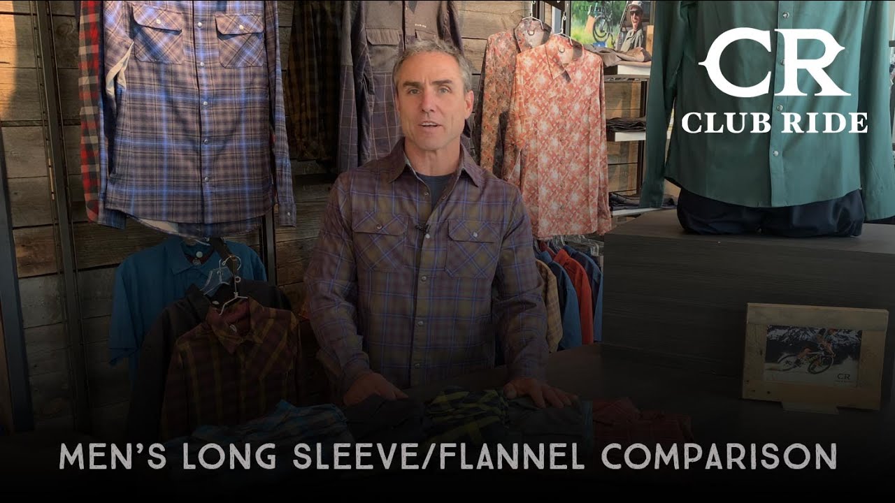 Men's Flannel & Long Sleeve Comparison | Club Ride Apparel - YouTube