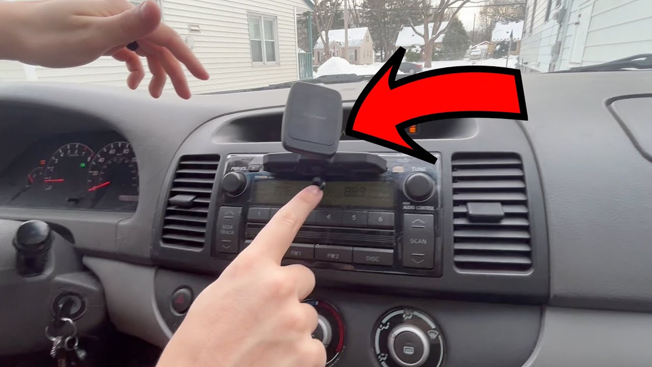 APPS2Car CD Phone Holder for Car, Anti Shake CD Player Phone Mount