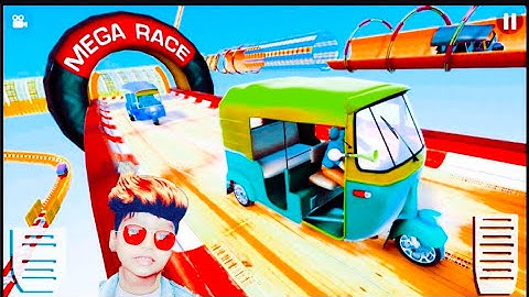 tuk tuk rickshaw 3d stunt : auto stunt games 2021 / android gameplay