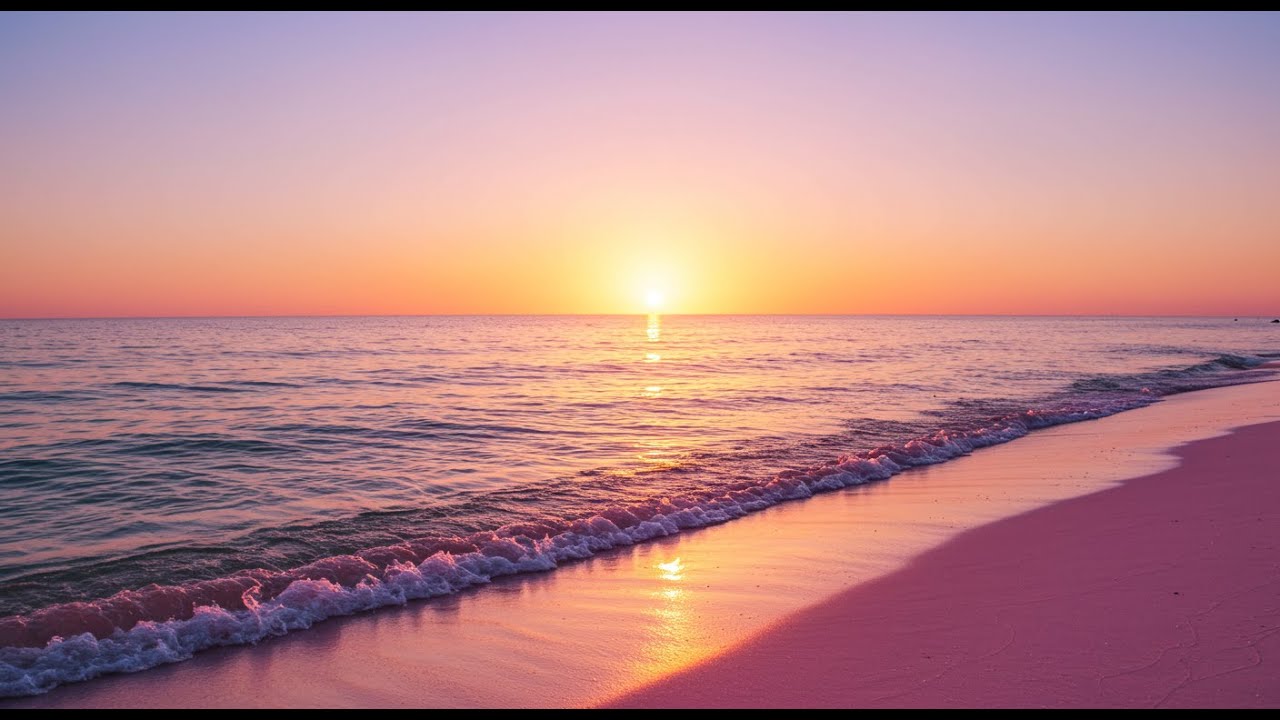 Relaxing Ocean Nightscape 🌌 The Best Low Pitch Waves for Deep Sleep