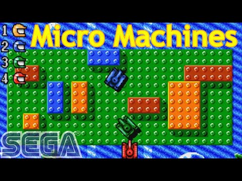 Видео: Micro Machines (1992) - (16 Bit Sega Genesis) - Full Walkthrough - Микро машинки на Сеге