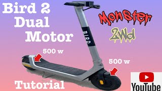 Bird 2 | dual motor | Electric scooter | 2 WD | diy | Tutorial | S866 Display | #Project #beast