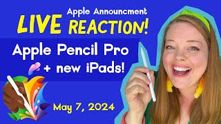 Apple Pencil Pro + New iPads: LIVE REACTION to the Apple 'Let Loose' Announcement - May 7 by Bardot Brush 2,215 views 1 day ago 3 minutes, 54 seconds