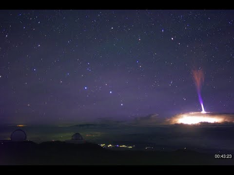 Gigantic Jet Lightning Near Hawaii