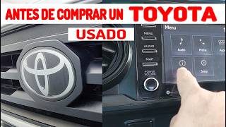No compres un TOYOTA usado antes de revisar esto (muy sencillo en 3 minutos)