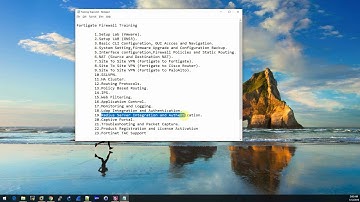 Fortigate Training Session-00