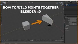 How to weld vertices in Blender 3D - Super Fast Mini Tutorials