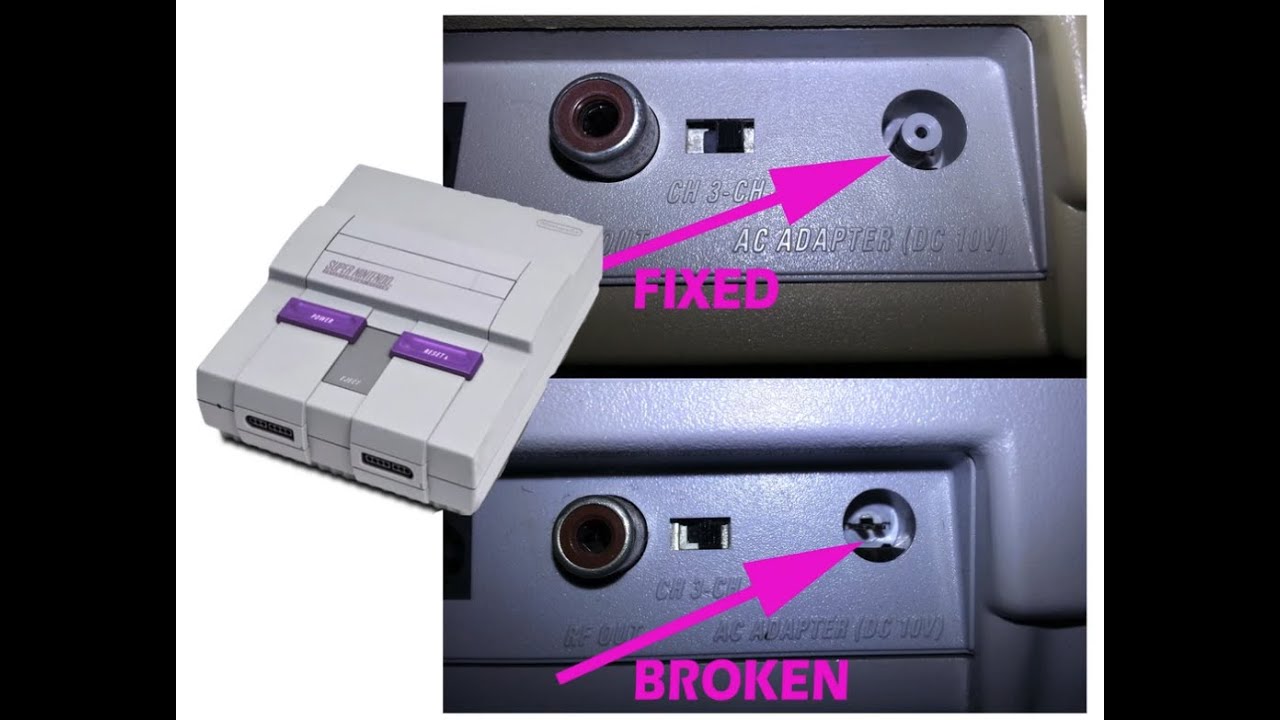 BROKEN SNES POWER PORT- CAN WE FIX IT?