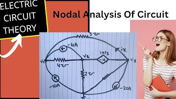 NODAL ANALYSIS/Electric Circuit Theory/Network Analysis AC ckt & Dependent Source//EASY EXPLANATION