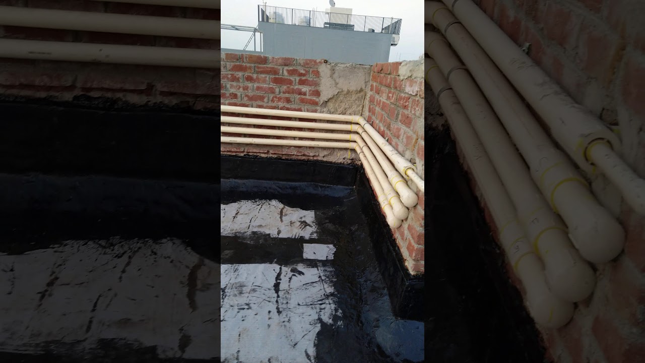 Tar Waterproofing on terrace YouTube