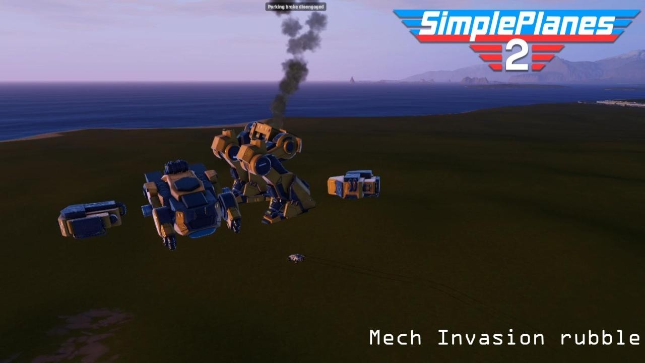 Mech Invasion rubble - Simpleplanes 2 Demo