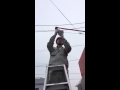 屋外ＬＥＤ電球（バラストレス水銀灯代替） 取替え（店舗看板）～ 焼津・静岡・吉田町 導入事例