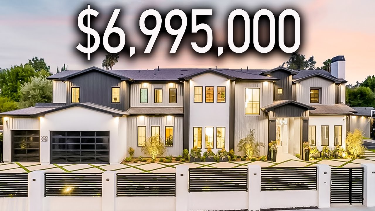 Touring Encino's NEWEST Mansion with a Basketball Court!