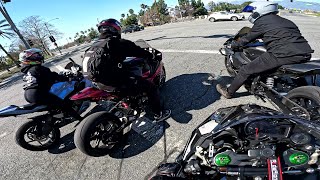 Ninja H2 Meets Girl on Zx6r