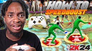 THE BEST SPEEDBOOST DRIBBLE MOVES TO GET OPEN ON NBA 2K24 HOW TO SPEED BOOST TUTORIAL