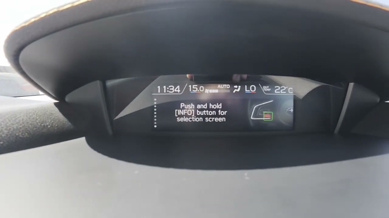 Subaru XV II (2017-2023) – How to Set Birthday and Anniversary Reminder