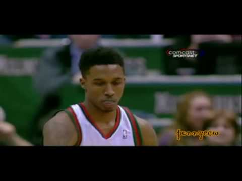 Allen Iverson vs Brandon Jennings 09/10 NBA *AI sit out the 4th qtr