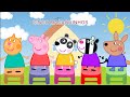 PEPPA PIG EM FIVE LITTLE MONKEYS ON THE BED | PEPPA PIG CINCO BEBEZINHOS PULANDO CAMA | 동요와 어린이 노래