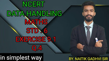 Class 6 | maths |chapter 9 | exercise 9.1 Q.4| data handling | maths class 6  | NCERT