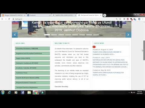 VIDEO: HOW TO CONFIRM, CHANGE COURSE AND TRANSFER COLLEGE THROUGH NACTE.