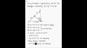 How to prove the triangle inequality