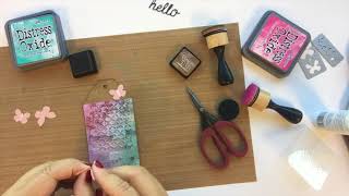 6 Steps in 60 Seconds: Hello Lace Butterflies Tag - Sizzix
